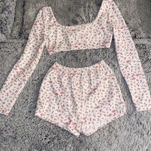 Floral Print Lounge Set